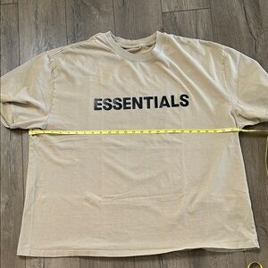 Essentials Beige Short Sleeve Tee